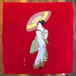 Set of 2 Japanese furoshiki towels